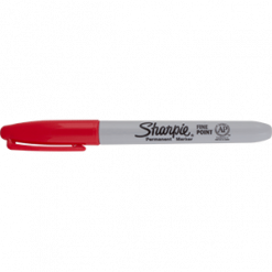 MARCADOR SHARPIE PTA DELGADA ROJO